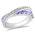 Hot Sales 925 Sterling Silver Ring Silver Jewelry com CZ